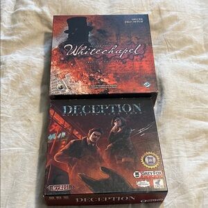 Whitechapel and Deception Board Games